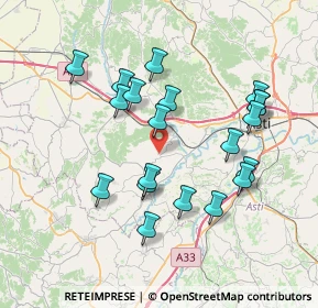 Mappa Strada Bricchetto, 14016 Tigliole AT, Italia (7.2545)