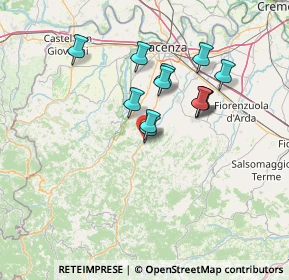 Mappa SP654R, 29028 Ponte dell'Olio PC, Italia (11.44833)