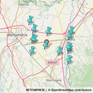 Mappa Via Novi 28 bis - S.P. 150 Località Porronetta Latitudine:, 15122 Alessandria AL, Italia (7.00154)