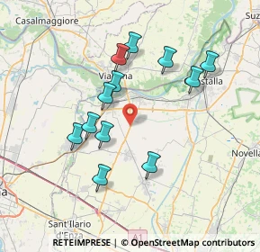 Mappa Via Bertona Vecchia, 42028 Poviglio RE, Italia (6.82083)