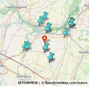 Mappa Via Bertona Vecchia, 42028 Poviglio RE, Italia (6.79)