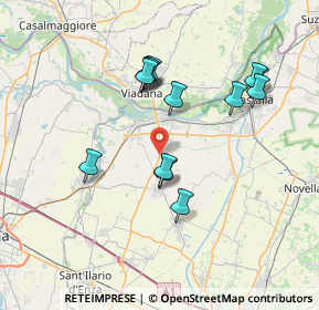 Mappa Via Bertona Vecchia, 42028 Poviglio RE, Italia (6.89308)