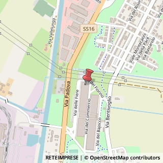 Mappa Via del Commercio, 77, 44123 Ferrara, Ferrara (Emilia Romagna)