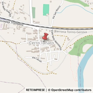 Mappa Piazza Libertà, 4, 14030 Cerro Tanaro, Asti (Piemonte)