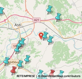 Mappa Via Stradale per Asti, 14030 Asti AT, Italia (6.607)