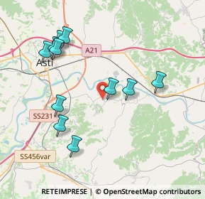 Mappa Via Stradale per Asti, 14030 Asti AT, Italia (4.07091)
