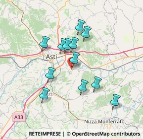 Mappa Via Stradale per Asti, 14030 Asti AT, Italia (6.25167)
