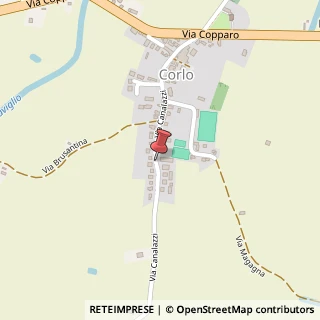 Mappa Via Canalazzi, 92, 44123 Corlo FE, Italia, 44123 Ro, Ferrara (Emilia Romagna)