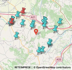 Mappa Ferrere, 14012 Ferrere AT, Italia (8.168)