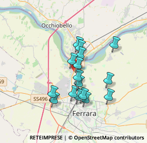 Mappa Via Padova, 44123 Ferrara FE, Italia (2.83375)