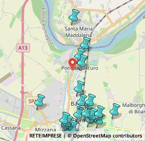 Mappa Via Giovanni Romito, 44123 Ferrara FE, Italia (2.582)