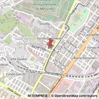 Mappa Via Monsignore Gaetano Grano, 3, 98124 Messina, Messina (Sicilia)