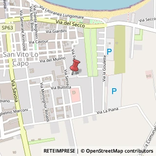 Mappa Via Senia, 54, 91010 San Vito lo Capo, Trapani (Sicilia)