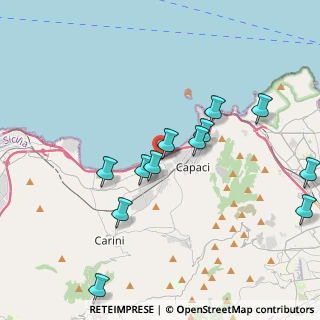 Mappa SS 113 Ovest, 90044 Carini PA, Italia (4.5325)