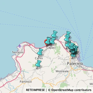 Mappa Contrada Ciachea Centro commerciale Poseidon a, 90044 Carini PA, Italia (8.355)