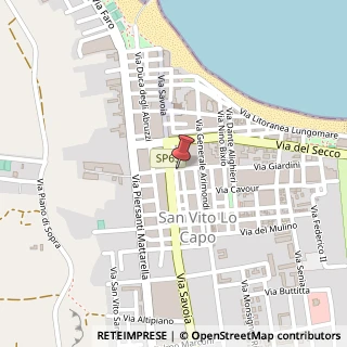 Mappa Via Mondello, 32, 91010 San Vito Lo Capo TP, Italia, 91010 San Vito lo Capo, Trapani (Sicilia)