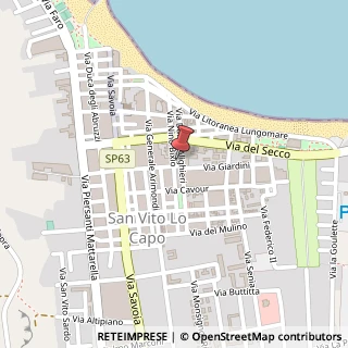 Mappa Via Nino Bixio, 35, 91010 San Vito lo Capo, Trapani (Sicilia)