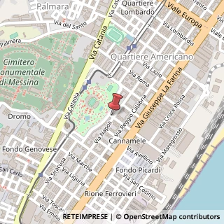 Mappa Via Teodoro Roosevelt,  11, 98124 Messina, Messina (Sicilia)