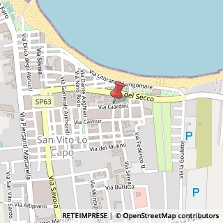 Mappa Via Giuseppe Mazzini, 13, 91010 San Vito lo Capo, Trapani (Sicilia)