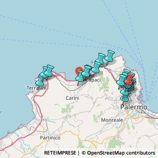 Mappa Via Amerigo Vespucci, 90044 Carini PA, Italia (8.249)