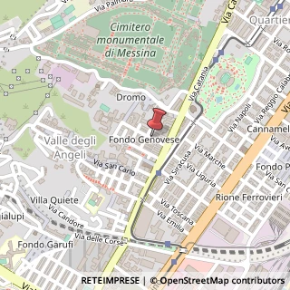 Mappa Via Giuseppe Bottone,  12, 98124 Messina, Messina (Sicilia)