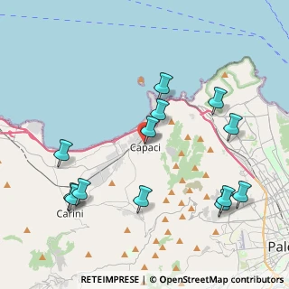 Mappa Via O. Graziano, 90044 Capaci PA, Italia (5.12)