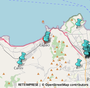 Mappa Via Cavour, 90040 Capaci PA, Italia (6.7665)