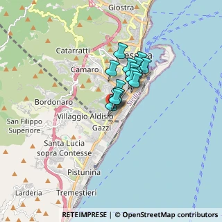 Mappa Via Catania, 98122 Messina ME, Italia (1.08333)