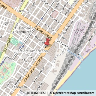 Mappa Via Giuseppe la Farina, 148, 98124 Messina, Messina (Sicilia)