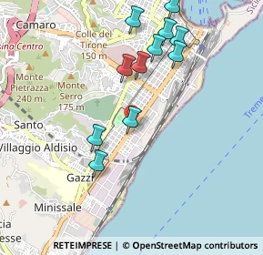 Mappa Viale Teodoro Roosevelt, 98124 Messina ME, Italia (1.09091)