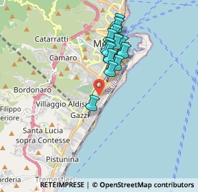 Mappa Viale Teodoro Roosevelt, 98124 Messina ME, Italia (1.68929)