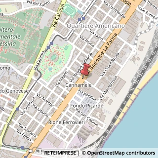 Mappa Via Giuseppe La Farina, 287, 98122 Messina, Messina (Sicilia)