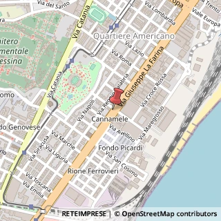 Mappa Via Roosevelt Teodoro, 1, 98124 Messina, Messina (Sicilia)