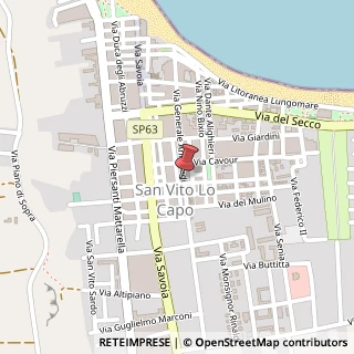 Mappa Via Campidoglio, 35, 91010 San Vito lo Capo, Trapani (Sicilia)