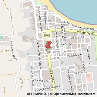 Mappa Via Amodeo, 15, 91010 San Vito lo Capo, Trapani (Sicilia)