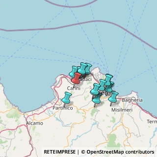 Mappa Via Medusa, 90044 Carini PA, Italia (10.01733)