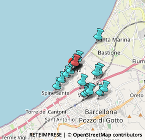 Mappa Via Calederà, 98051 Barcellona Pozzo di Gotto ME, Italia (1.1075)