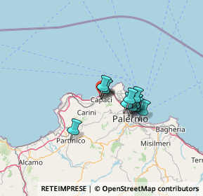 Mappa 90040 Capaci PA, Italia (9.39417)