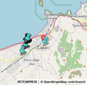 Mappa 90040 Capaci PA, Italia (1.829)