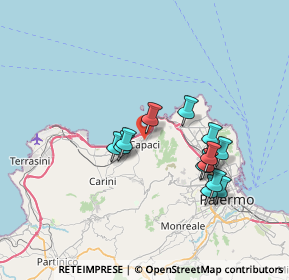 Mappa 90040 Capaci PA, Italia (7.21385)