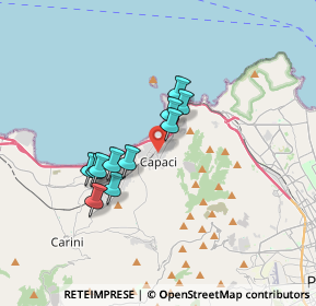 Mappa 90040 Capaci PA, Italia (3.05455)