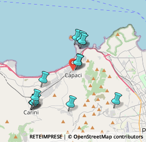 Mappa 90040 Capaci PA, Italia (4.36357)