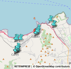 Mappa 90040 Capaci PA, Italia (4.36625)