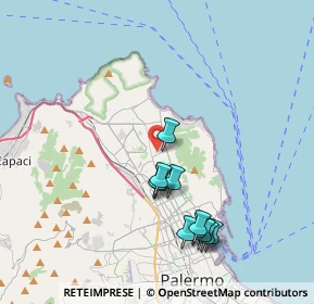 Mappa Via Cortile Privato, 90146 Palermo PA, Italia (4.16636)