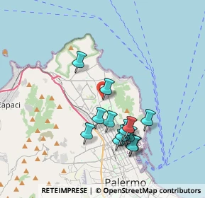 Mappa Via Cortile Privato, 90146 Palermo PA, Italia (3.88357)