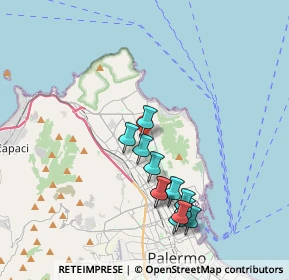 Mappa Via Cortile Privato, 90146 Palermo PA, Italia (3.9825)