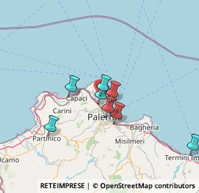 Mappa Via Cortile Privato, 90146 Palermo PA, Italia (28.87636)