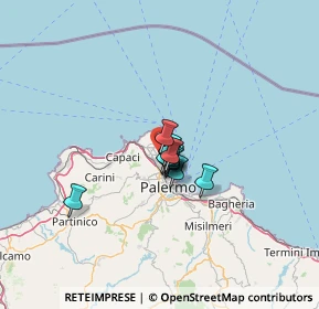 Mappa Via Cortile Privato, 90146 Palermo PA, Italia (7.09364)