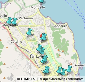 Mappa Via Cortile Privato, 90146 Palermo PA, Italia (2.688)