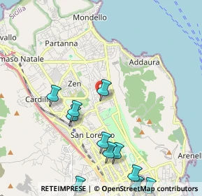 Mappa Via Cortile Privato, 90146 Palermo PA, Italia (2.89545)